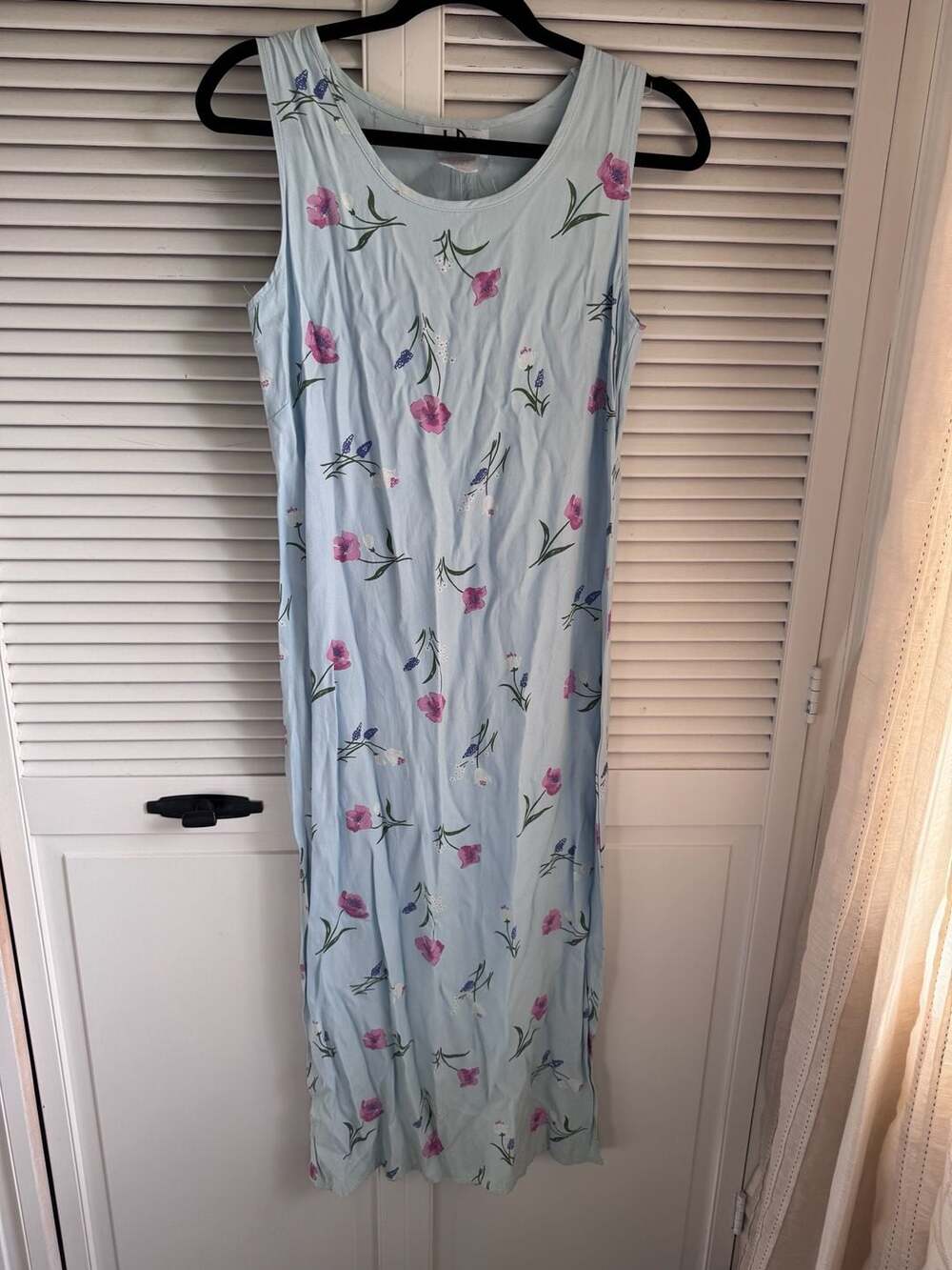 Los Angeles Gal Vintage Floral Sleeveless Maxi Dress Size 10